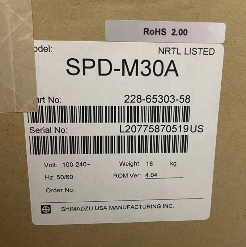 Хроматограф Shimadzu HPLC/UHPLC Photodiode Array Detector (SPD-M30A) — фото лота 1