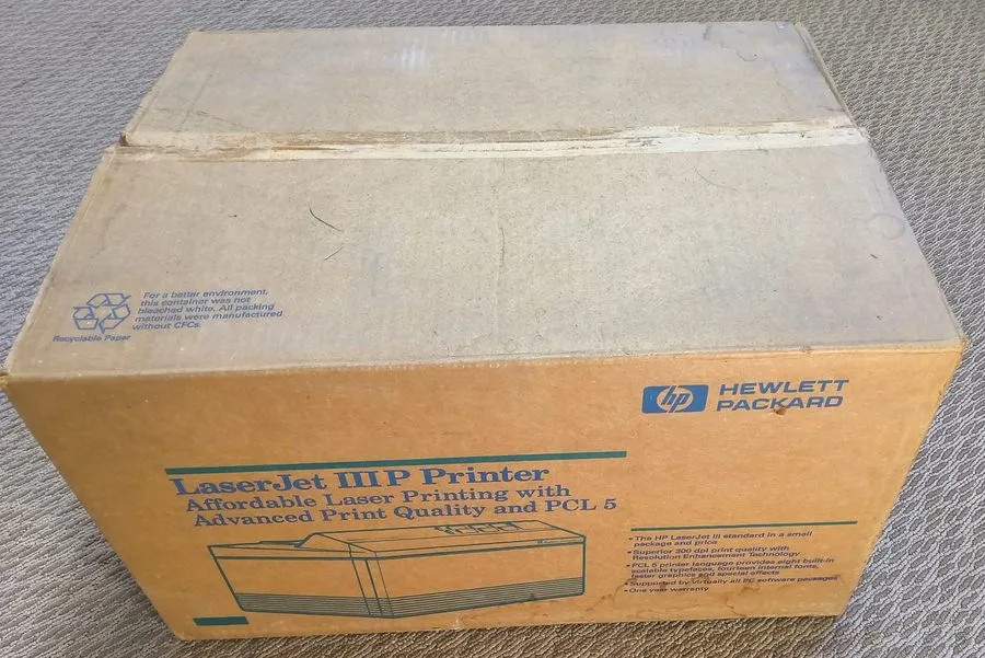 Лазерный принтер HP LaserJet IIIp 3p Laser Printer Vintage 33481A. Made in Japan — фото лота 3