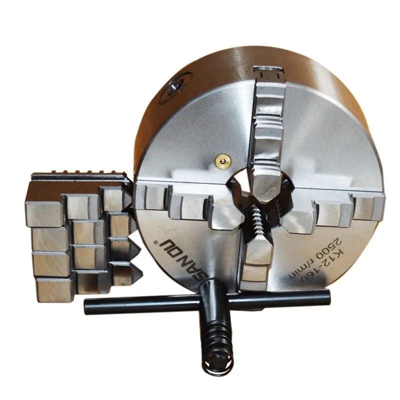 Режущий инструмент 4 Jaw Lathe Chuck 6" Manual Chuck K12-160 Self-centering Lath