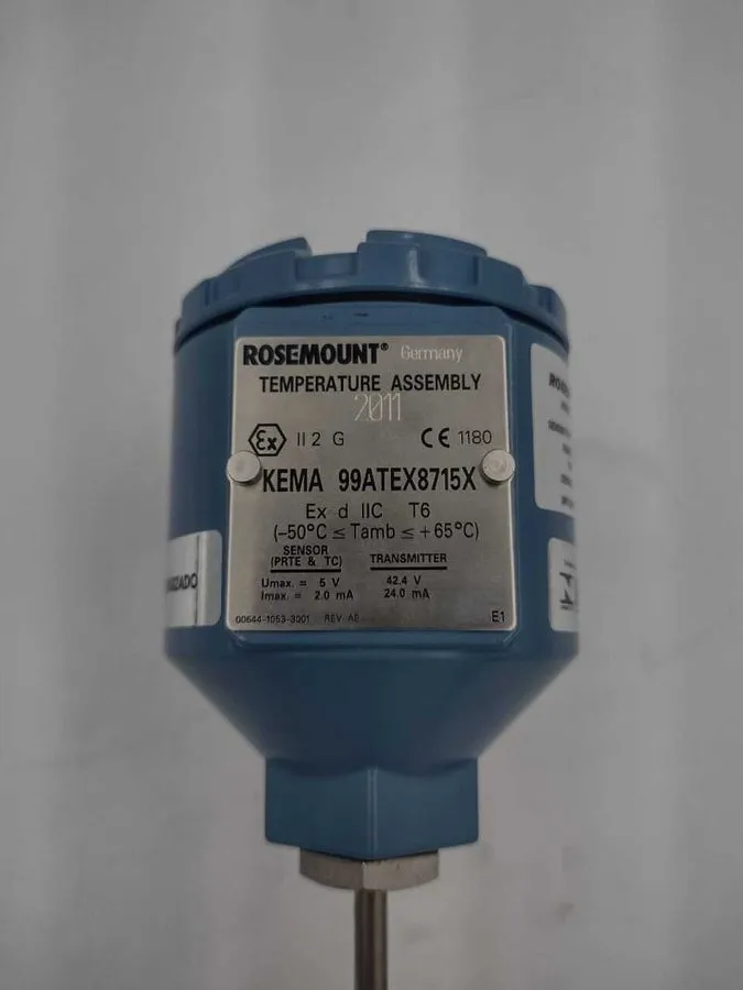 Датчик Sensor de Temperatura Rosemount Kema 99atex8715x 50°C — фото лота 1
