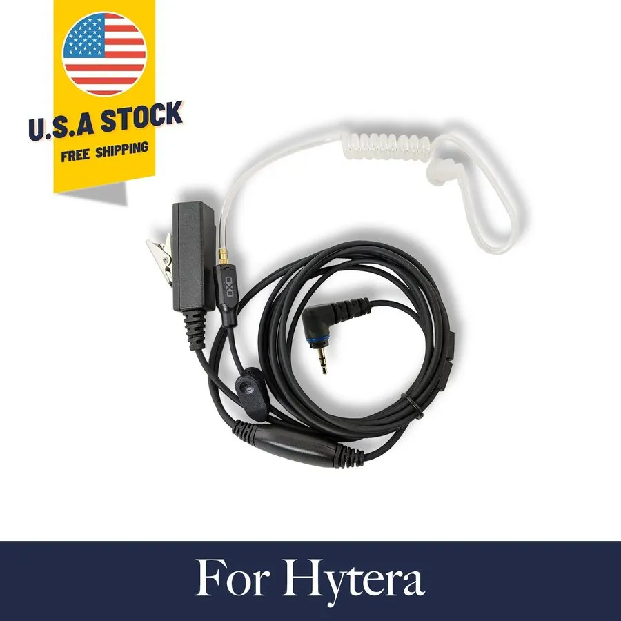 Гарнитура 5x Acoustic (2-Wir) Tube PTT Earpiece для Hytera Radio PD355 PD360 PD3