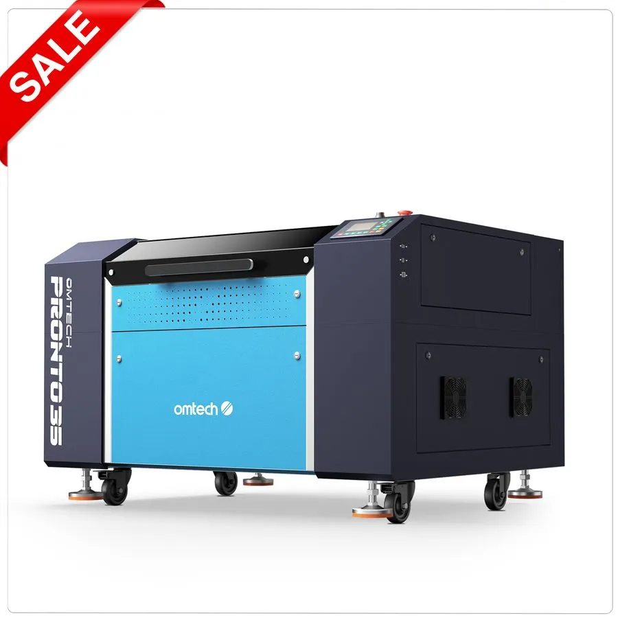 Лазерный гравёр OMTech Pronto 40 90W CO2 Laser Engraver Cutter 1000m/s 24x35 wit — фото лота 1