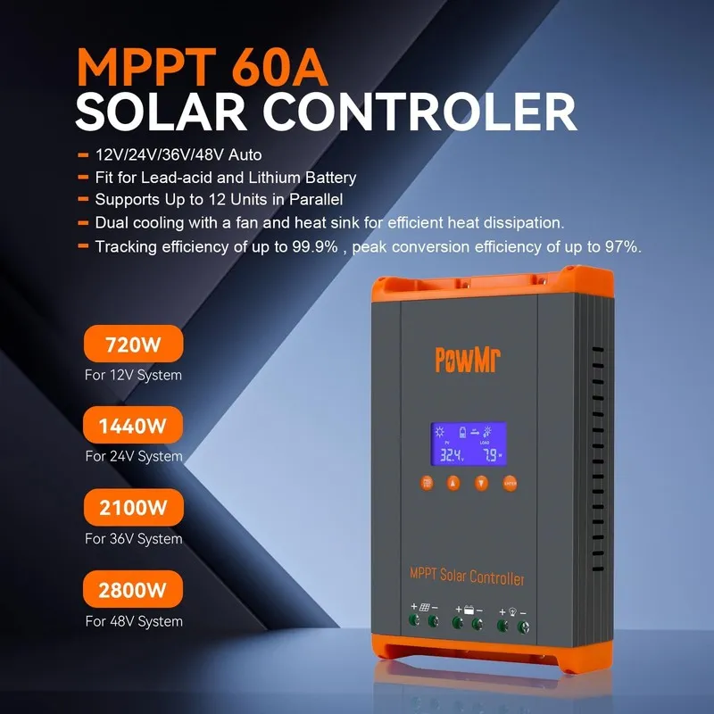 Аккумулятор Epever MPPT Solar Charge Controller 12V/24V/48V AUTO TEP Series Sola