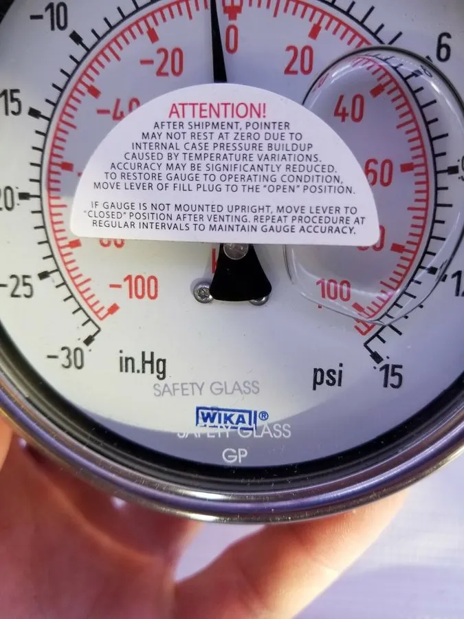 Трубопроводная арматура WIKA liquid Filled Gauge 8100994C, Swiss Movement — фото лота 1