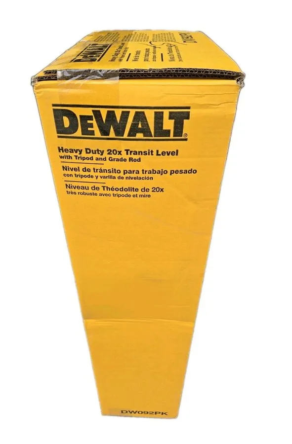 Оборудование видеонаблюдения DEWALT DW092PK Heavy Duty 20x Transit Level Kit w/  — фото лота 1