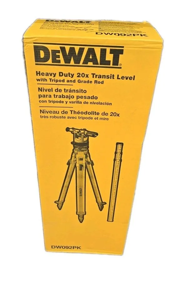 Оборудование видеонаблюдения DEWALT DW092PK Heavy Duty 20x Transit Level Kit w/  — фото лота 2