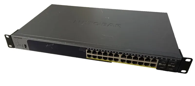 Коммутатор Netgear ProSafe 24-Port Gigabit POE Managed Pro Switch (4 SFP Ports) 
