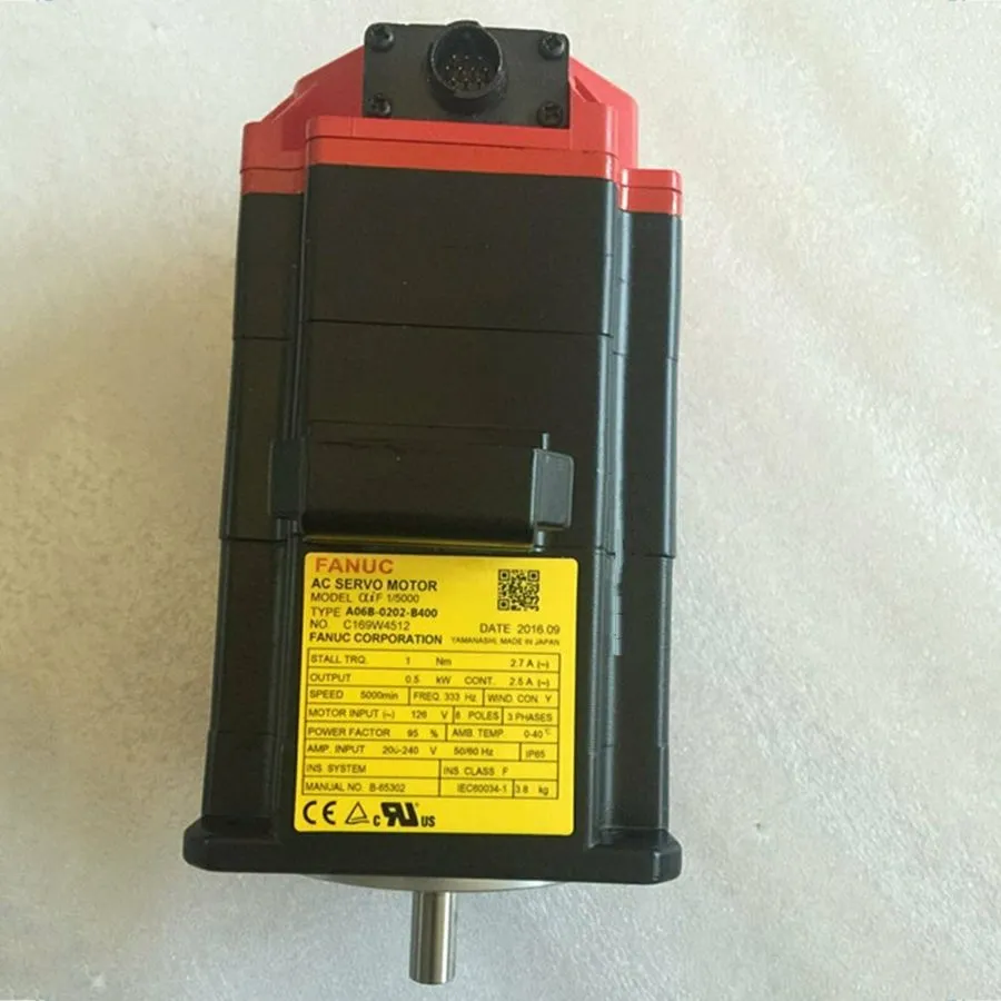 Серводвигатель Fanuc A06B-0202-B400 AC Servo Motor SN:C066F3433