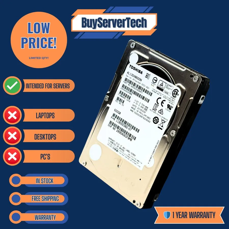 Жёсткий диск Dell 990FD AL13SXB600N 600GB 15K SAS 6Gb/s 2.5" 64MB Enterprise HDD