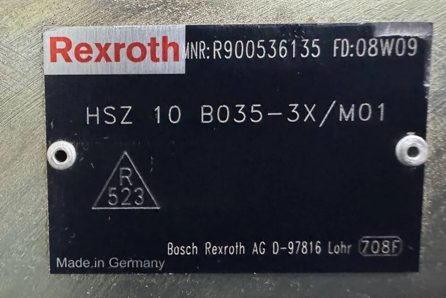 Пневмооборудование Rexroth HSZ 10 B035-3X/M01 Sandwich Plate R900536135 — фото лота 1