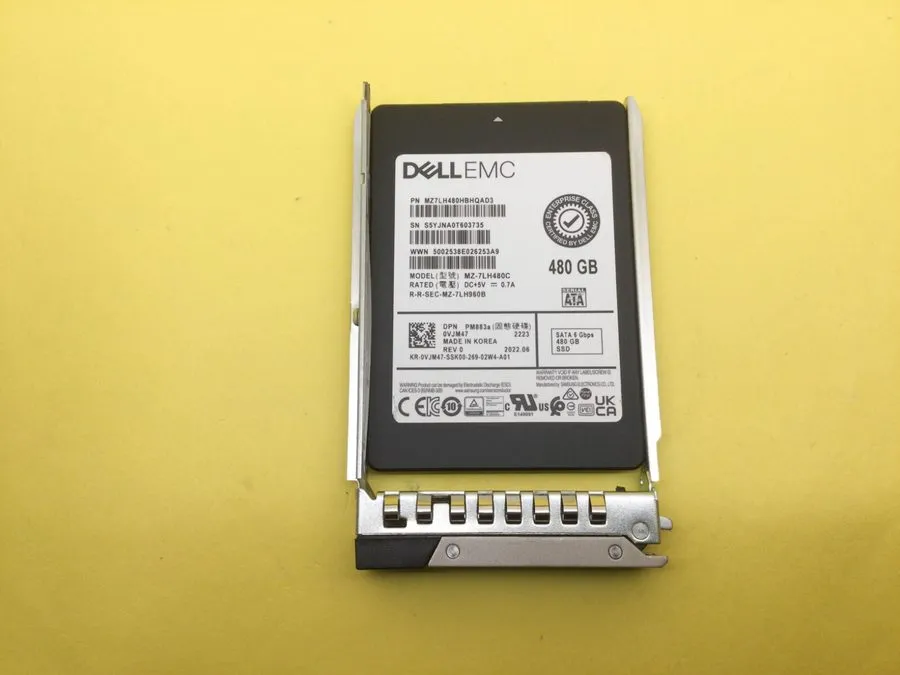 Жёсткий диск VJM47 0VJM47 MZ-7LH480C DELL SAMSUNG PM883A 480GB 6G 2.5" SATA SOLI