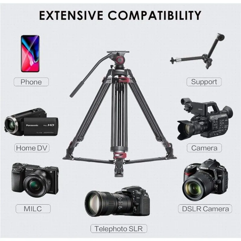 Оборудование видеонаблюдения miliboo MTT609A Heavy Duty Video Tripod Fluid Head  — фото лота 2