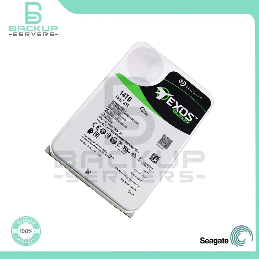 Жёсткий диск Seagate Exos X16 14TB ST14000NM001G SATA 3.5" 7200RPM Enterprise Ha