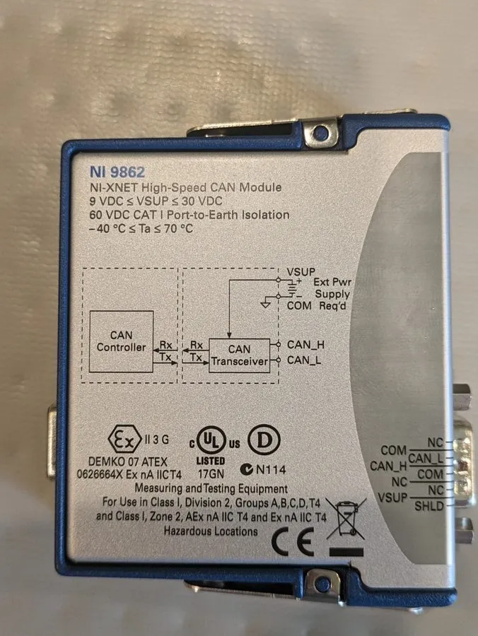 Модуль National Instruments NI-9862 NI-XNET cDAQ CAN Interface Module