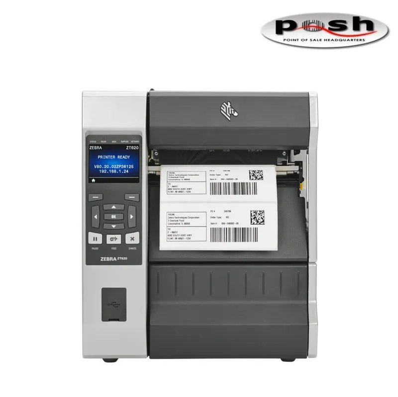 Принтер этикеток Zebra ZT620 6" 300dpi Thermal Label Printer ZPL USB Ethernet Bl