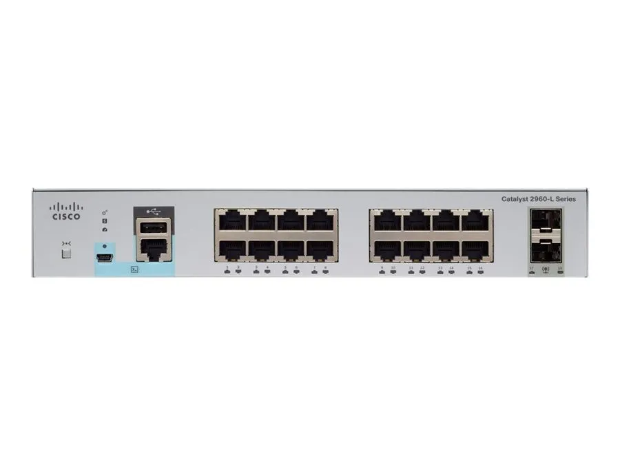 Коммутатор Cisco WS-C2960L-SM-16TS 16 port 10/100/1000 Switch