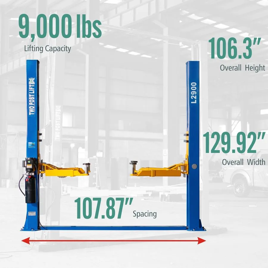 Автоподъёмник 9000lb Double Sided 4 Post Car Lift Standard 78" Increased Height