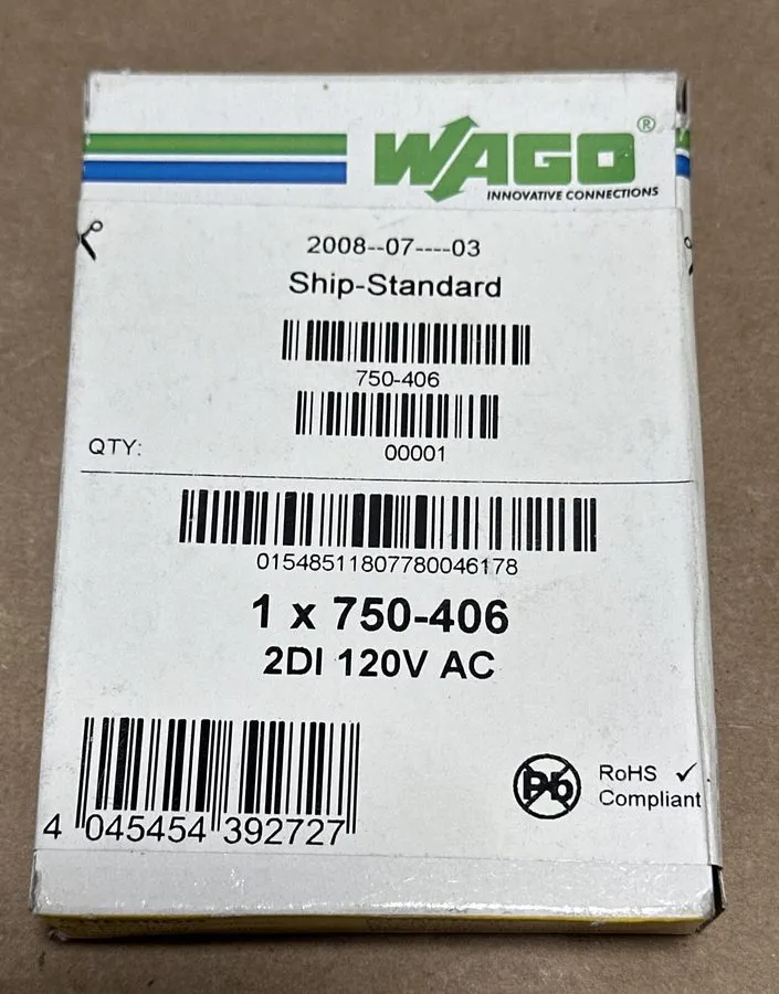 ПЛК WAGO 750-406 2D1 120VAC PLC MODULE