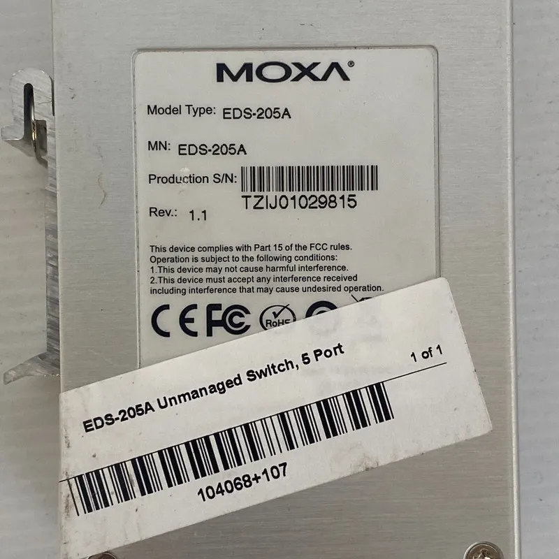 IIoT-устройство Moxa EDS-205A Ethernet Switch Rev 2.0 1201002054013