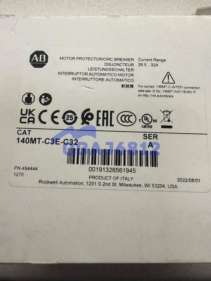 Автоматический выключатель 140MT-C3E-C32 Motor Protection Circuit Breaker Allen 