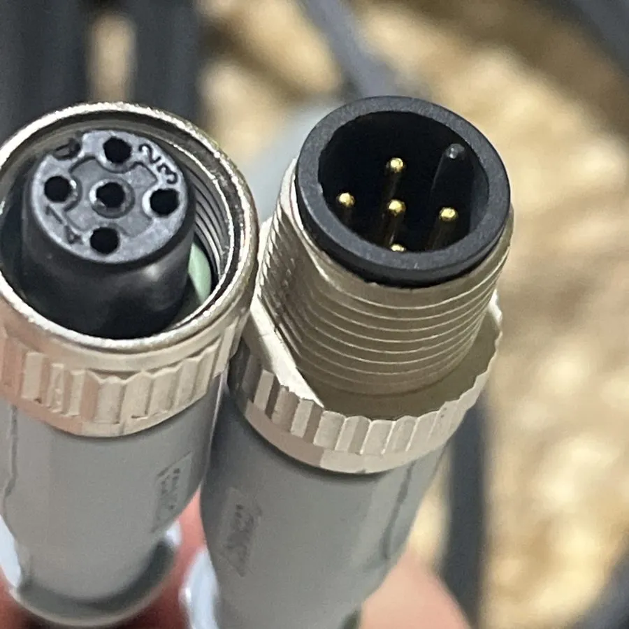 Датчик M12 5 Pin Male & Female Shielded Connector E242293 5 Meter Cable — фото лота 1
