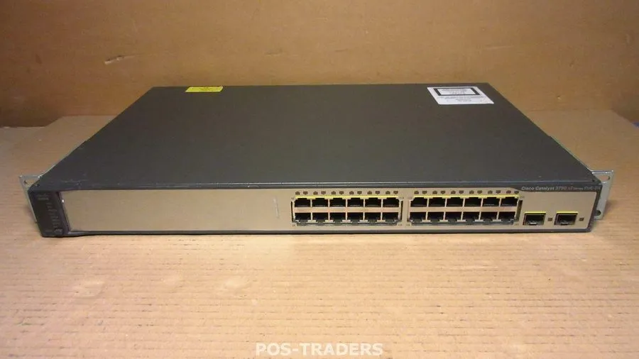Коммутатор Cisco Catalyst WS-C3750V2-24PS-S 24 Port PoE Switch With Rackmounts