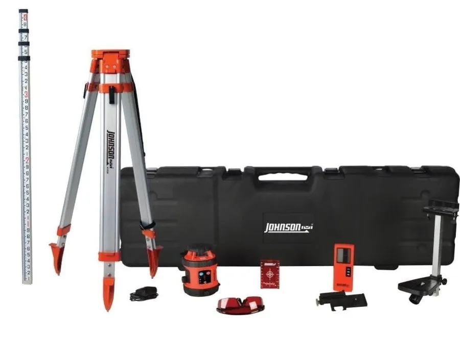 Нивелир Johnson Level Self-Leveling Rotary Laser, Model 40-6516, w/HARD CASE — фото лота 1