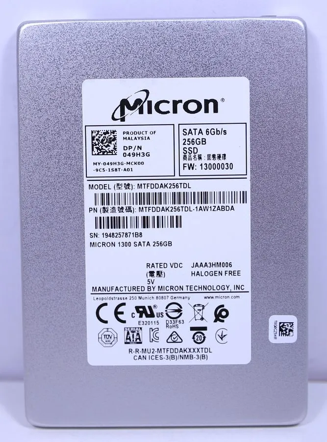 SSD-накопитель Micron 1300 Internal SSD MTFDDAK256TDL 256GB TLC SATA III 2.5"
