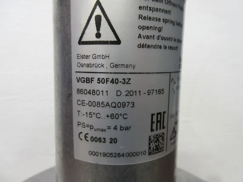 Трубопроводная арматура KROM SCHRODER VGBF 50F40-3Z PRESSURE REGULATOR VGBF50F40