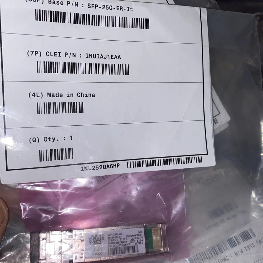 Трансивер CISCO SFP-25G-ER-I 25G 40km SMF Industrial Temperature W/ hologram