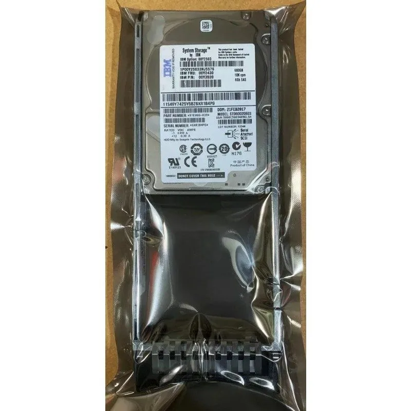 Жёсткий диск IBM 00Y2430 00Y5707 00Y2503 00MJ145 600GB 10K 2.5" SAS V3700 Hard D