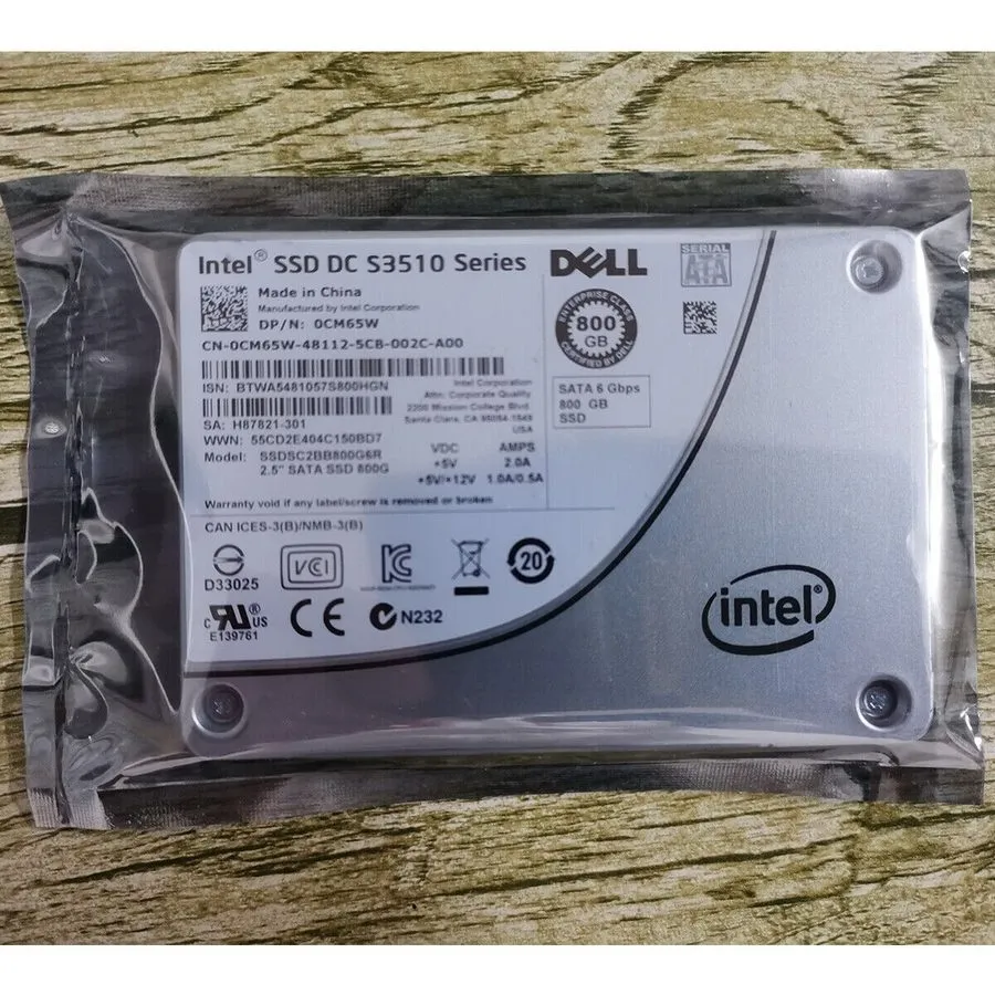 SSD-накопитель Dell 0CM65W Intel DC S3510 800GB SSD 2.5" SATA III 6Gb/s MLC SSDS