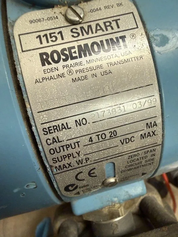Датчик давления ROSEMOUNT 1151 SMART Pressure Transmitter 1151GP8S12M4B1
