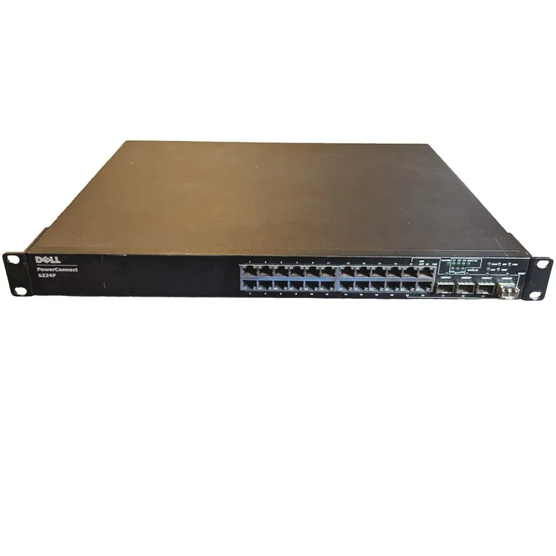 Коммутатор Dell Powerconnect 6224P 24 Port Gigabit Ethernet 10/100/1000 Poe Swit — фото лота 1