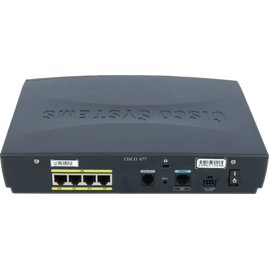 Маршрутизатор Cisco CISCO877-SEC-K9 877 Series Secure Integrated Services Router — фото лота 2