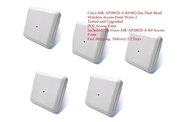 Точка доступа Wi-Fi Cisco AIR-AP2802I-A-K9 802.11ac PoE+ 4x4 MU-MIMO Dual Band W