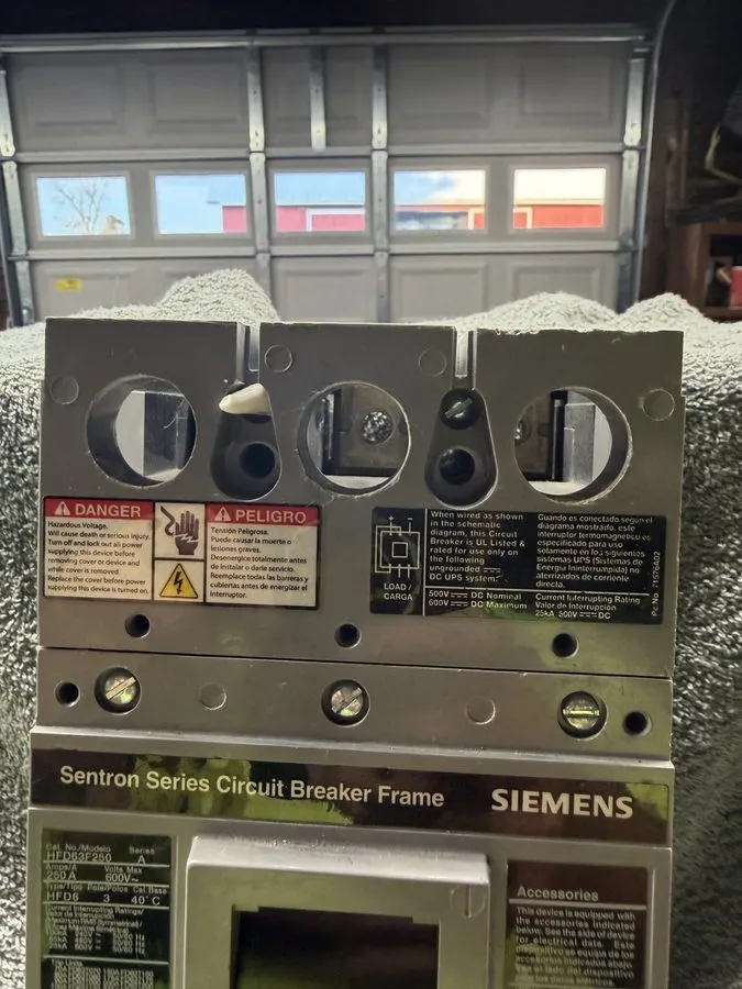 Автоматический выключатель Siemens HFD63F250 Sentron Series Circuit Breaker 250A
