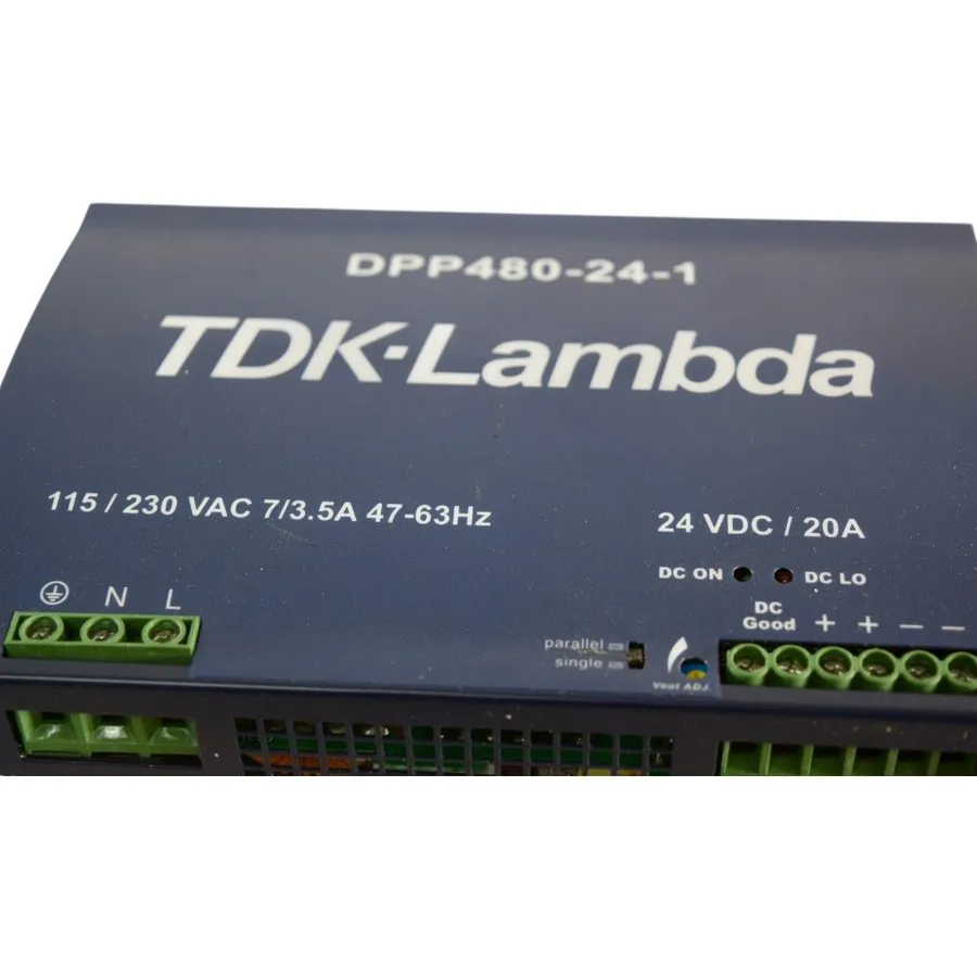 Блок питания TDK-Lambda DPP480-24-1 DIN Rail Power Supply AC-DC 24VDC 20A 480W