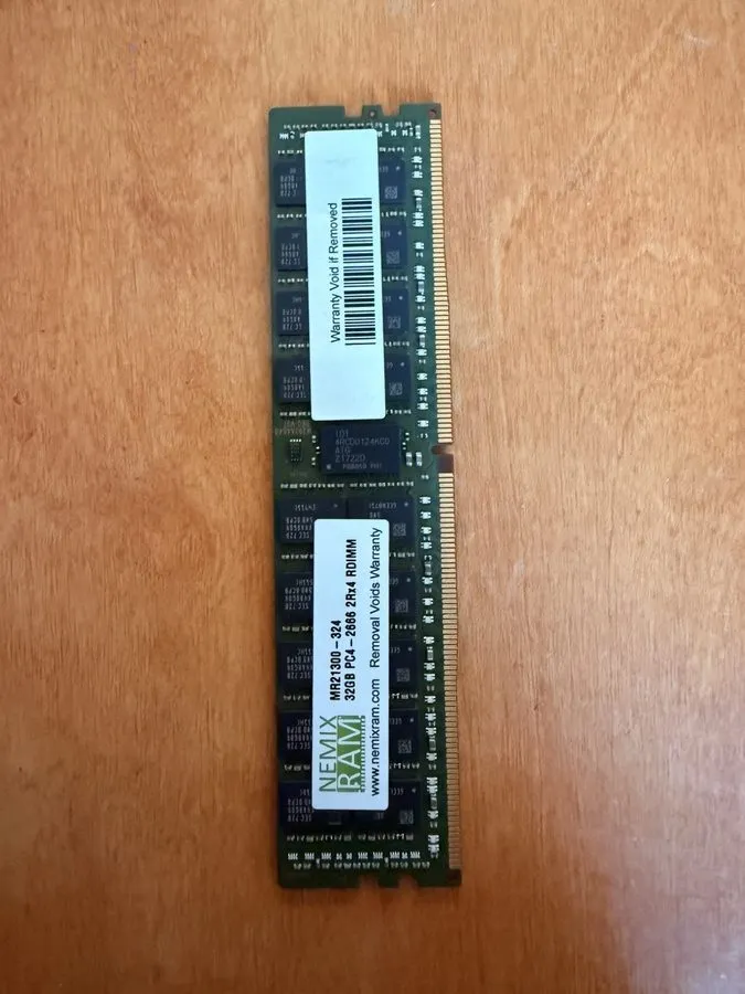 Модуль памяти NEMIX RAM 32GB DDR4-2666 PC4-21300 ECC Registered 288-Pin RDIMM MR — фото лота 1