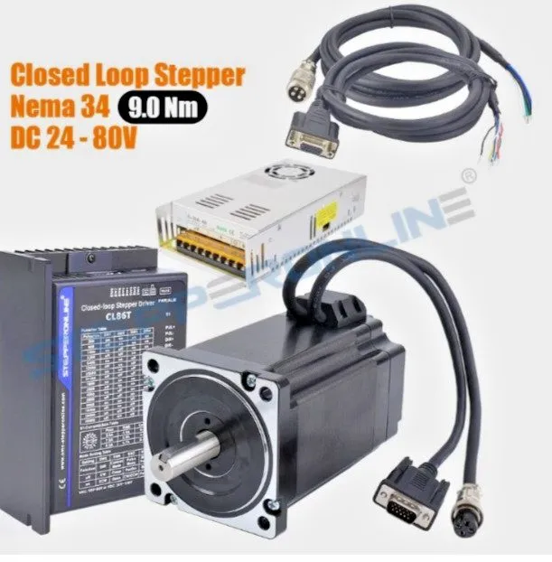 Редуктор [ ] STEPPERONLINE Nema34 9Nm Closed Loop Stepper Motor Hybrid Driver Ki