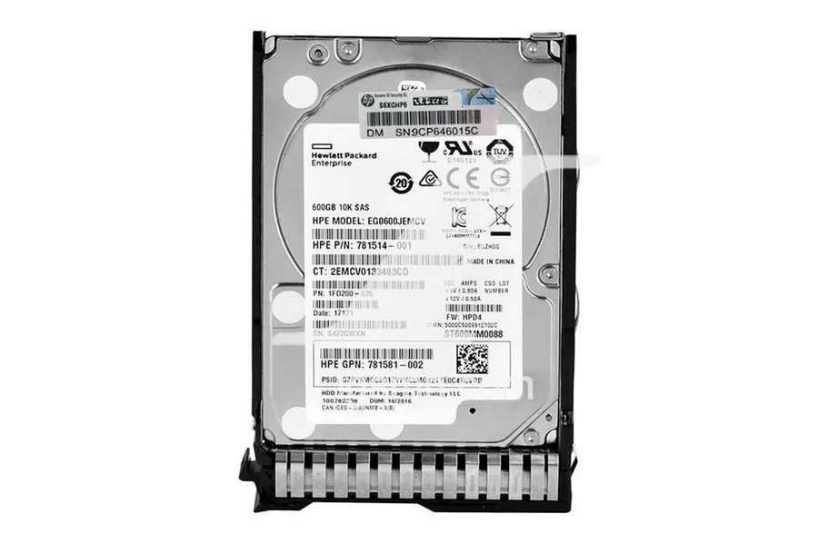 Жёсткий диск 781577-001 781514-001 HP HPE EG0600JEMCV 600GB 12Gbps 10K SFF 2.5" 