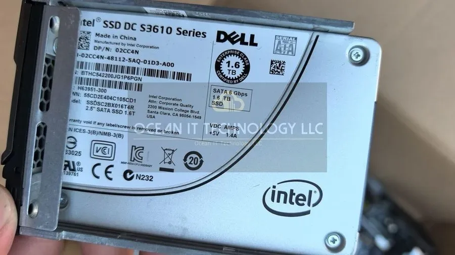 SSD-накопитель Intel DC S3610 Series 1.6TB SSD 02CC4N Enterprise 2.5" SSDSC2BX01