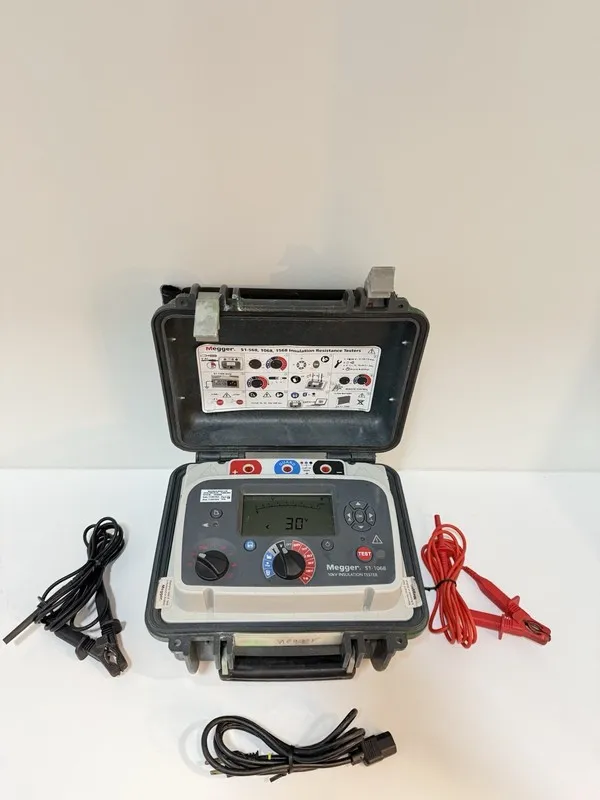 Тестер MEGGER S1-1068 10KV INSULATION TESTER W/ LEADS & CHARGER
