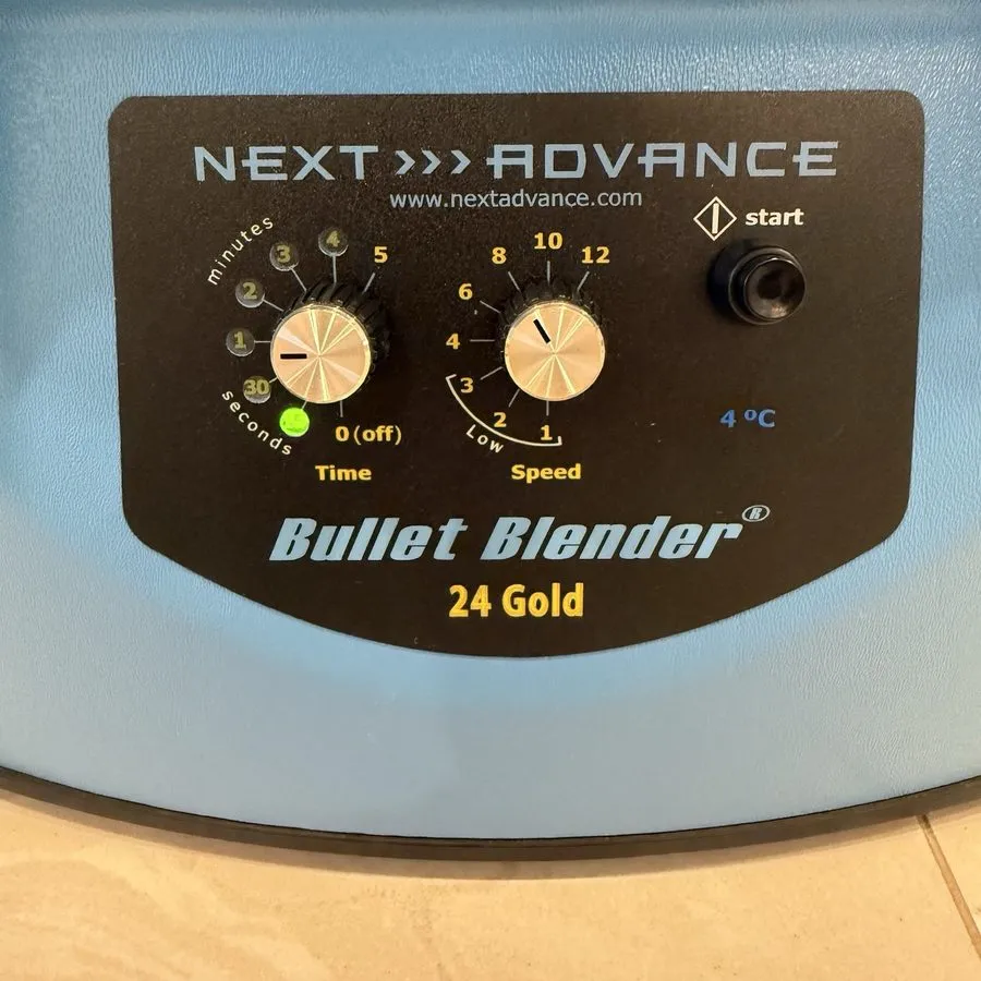 Гомогенизатор Next Advance Bullet Blender 24 Gold BB24-AU Tissue Homogenizer RIN — фото лота 1