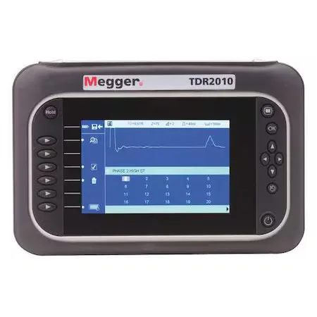 Искатель повреждений кабеля MEGGER TDR2010 Time Domain Reflectometer,LCD,IP54,2 