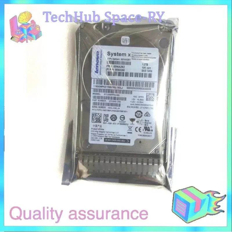 Жёсткий диск 00NA261 00NA262 Lenovo IBM 1.2TB 10K 12Gbps SAS 2.5" G3HS 512e HDD