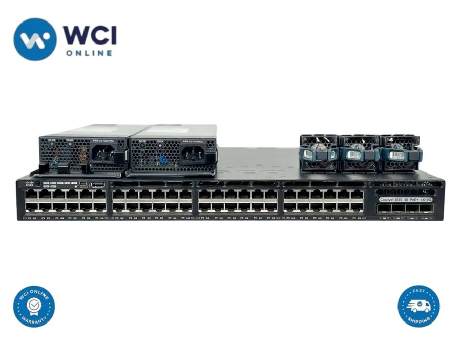 Коммутатор Cisco WS-C3650-48FQ-L 48-Port PoE + 4x 10GB SFP+ w/ AC Power