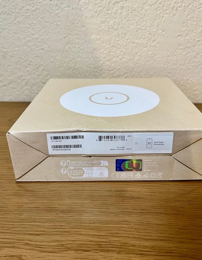 Точка доступа Wi-Fi Ubiquiti UniFi U7 Lite (U7-LITE-US) Wi-Fi 7 Dual-band 2.5GbE
