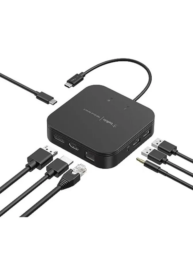 Док-станция Black BELKIN THUNDERBOLT 3 DOCK CORE WITH THUNDERBOLT 3 CABLE F4U110