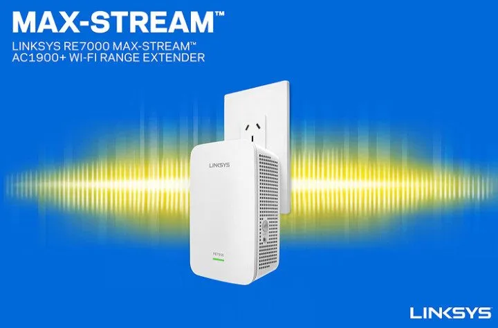 Маршрутизатор Linksys AC1900 DUAL BAND WiFi Extender RE7000